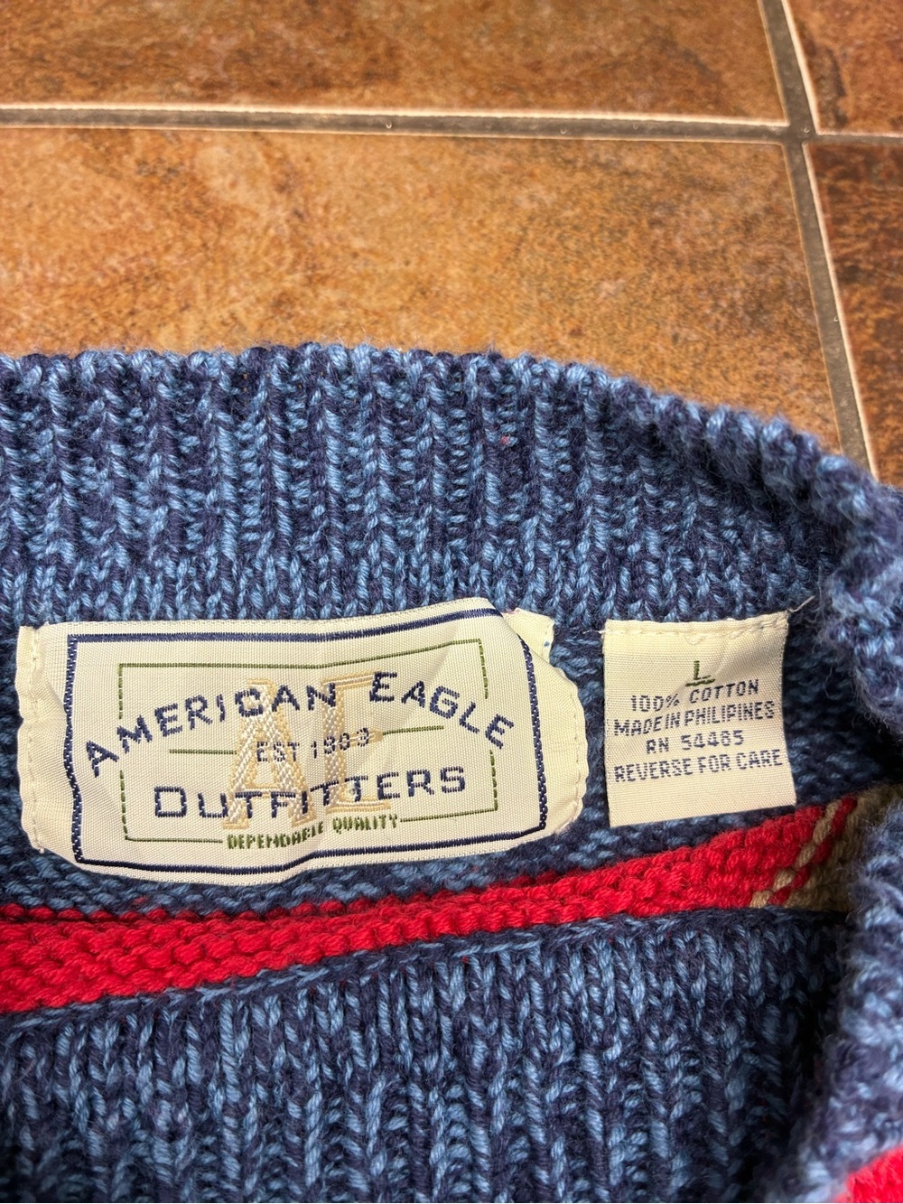 Vintage American Eagle Outfitters Blue Crewneck Sweater